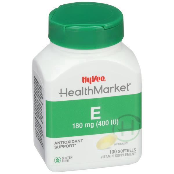 slide 1 of 1, Hy-Vee Healthmarket Vitamin E-400 Softgels, 100 ct