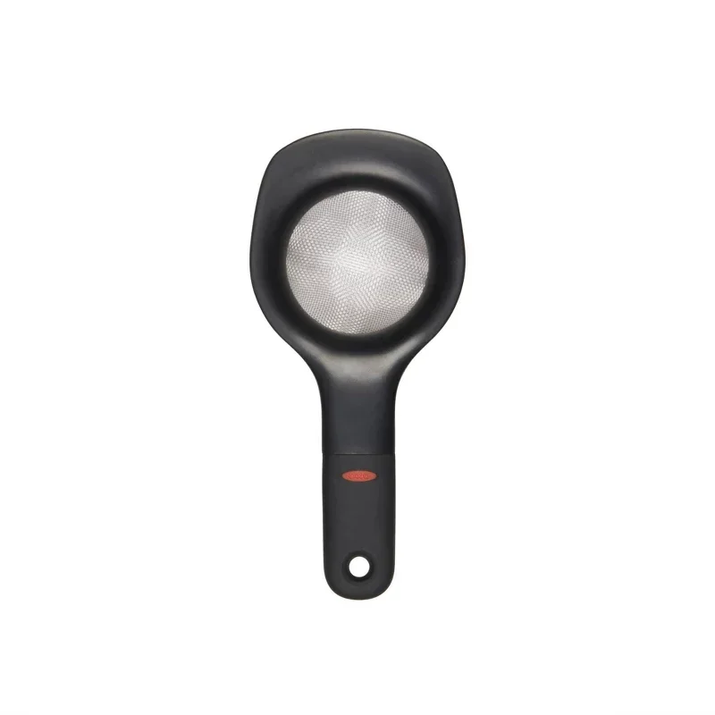slide 1 of 4, OXO Soft Works Mini Food Strainer - Black, 3 in