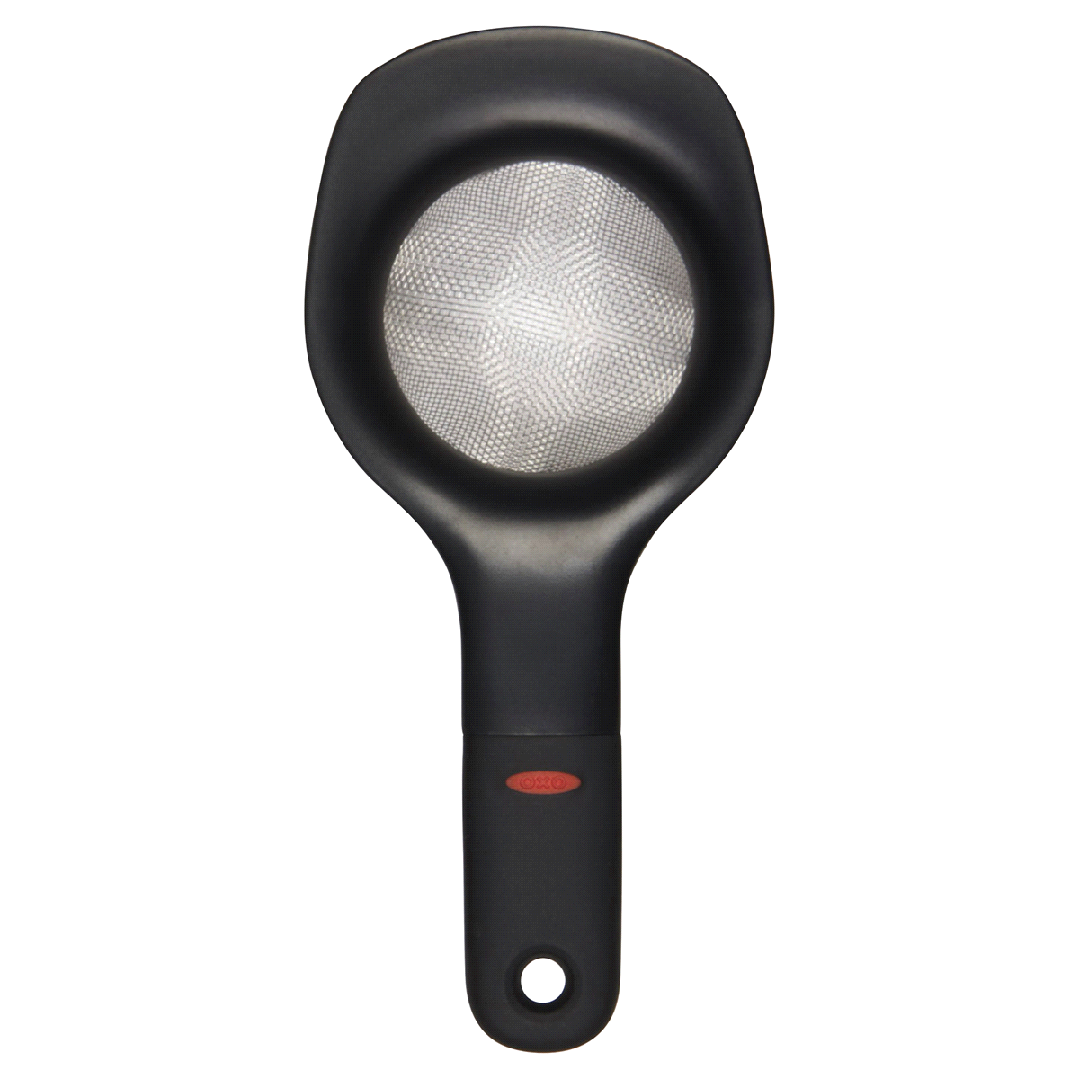 slide 1 of 1, OXO Soft Works Mini Food Strainer - Black, 3 in