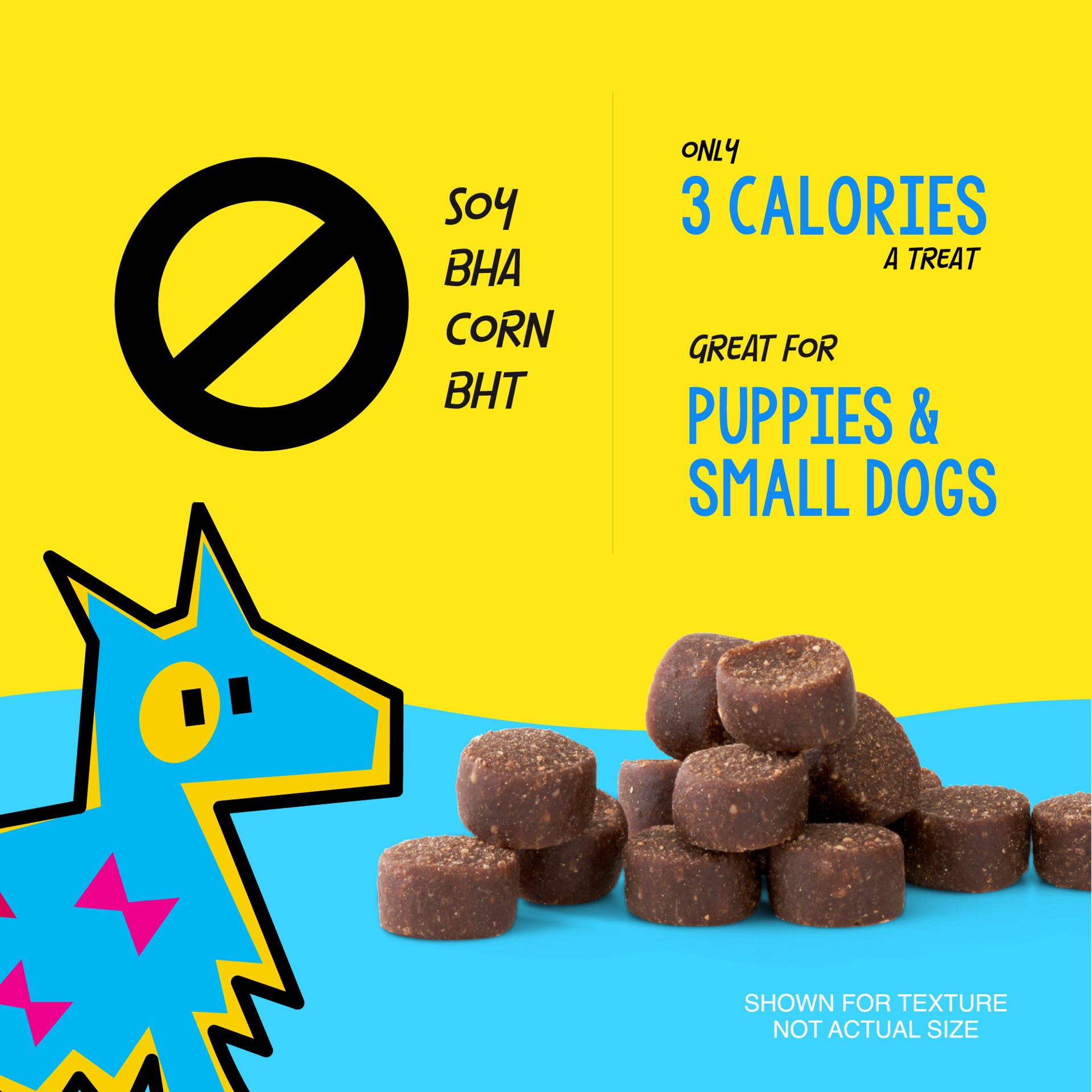 slide 2 of 7, Crazy Pets Train-Me! Soft & Chewy Dog Treats, Bacon, 16 oz. Pouch, 1 lb