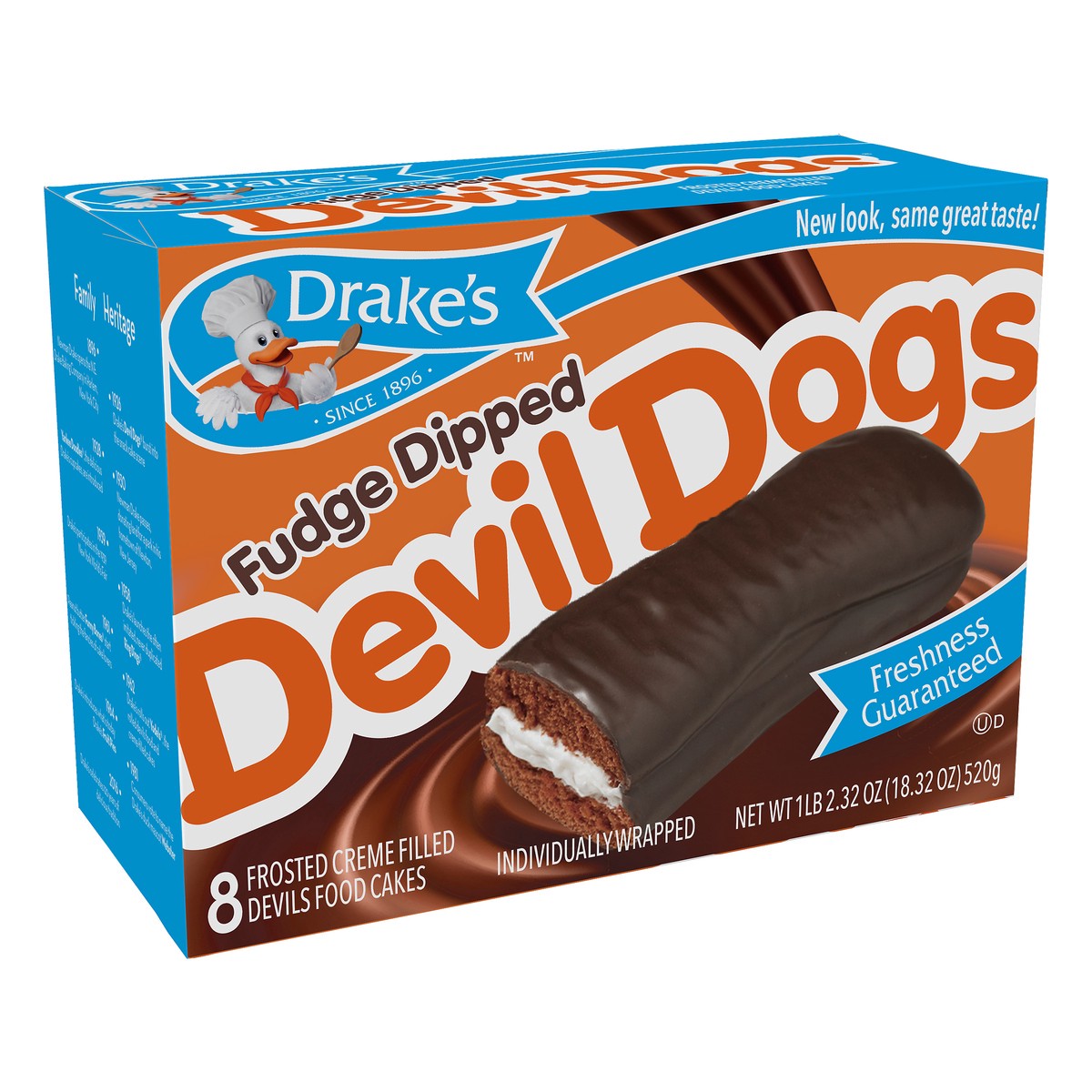 slide 2 of 9, Drake's Fudge Dipped Devil Dogs, 18.32 oz