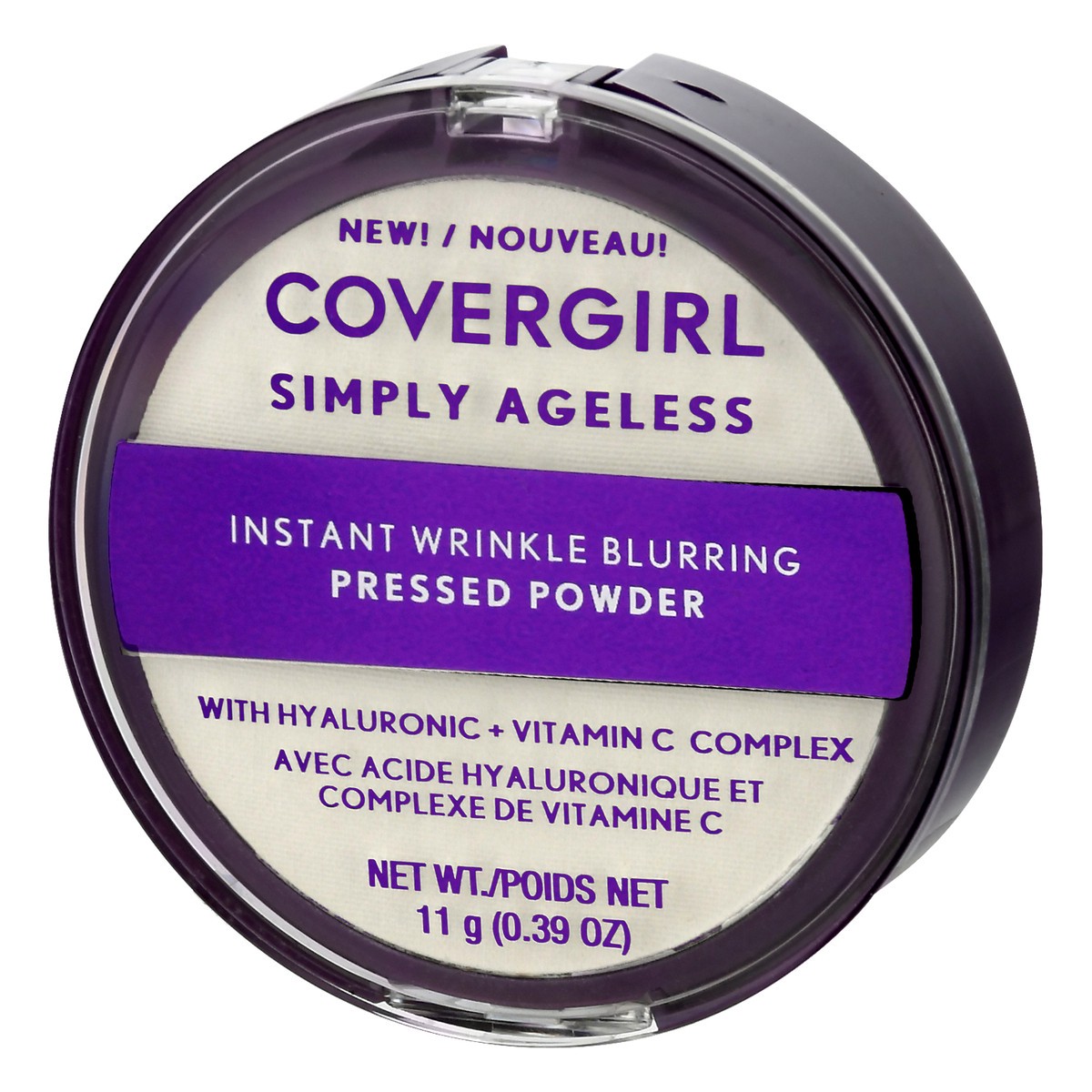 slide 4 of 9, CoverGirl Simply Ageless Pressed Powder, Translucent, 11 g