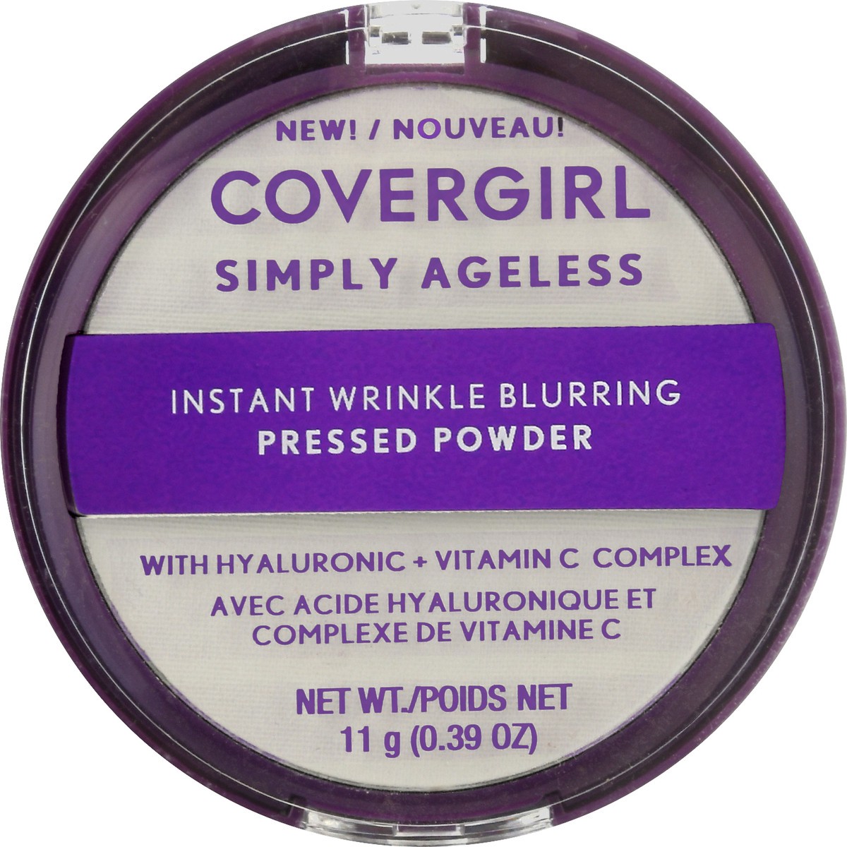 slide 1 of 9, CoverGirl Simply Ageless Pressed Powder, Translucent, 11 g