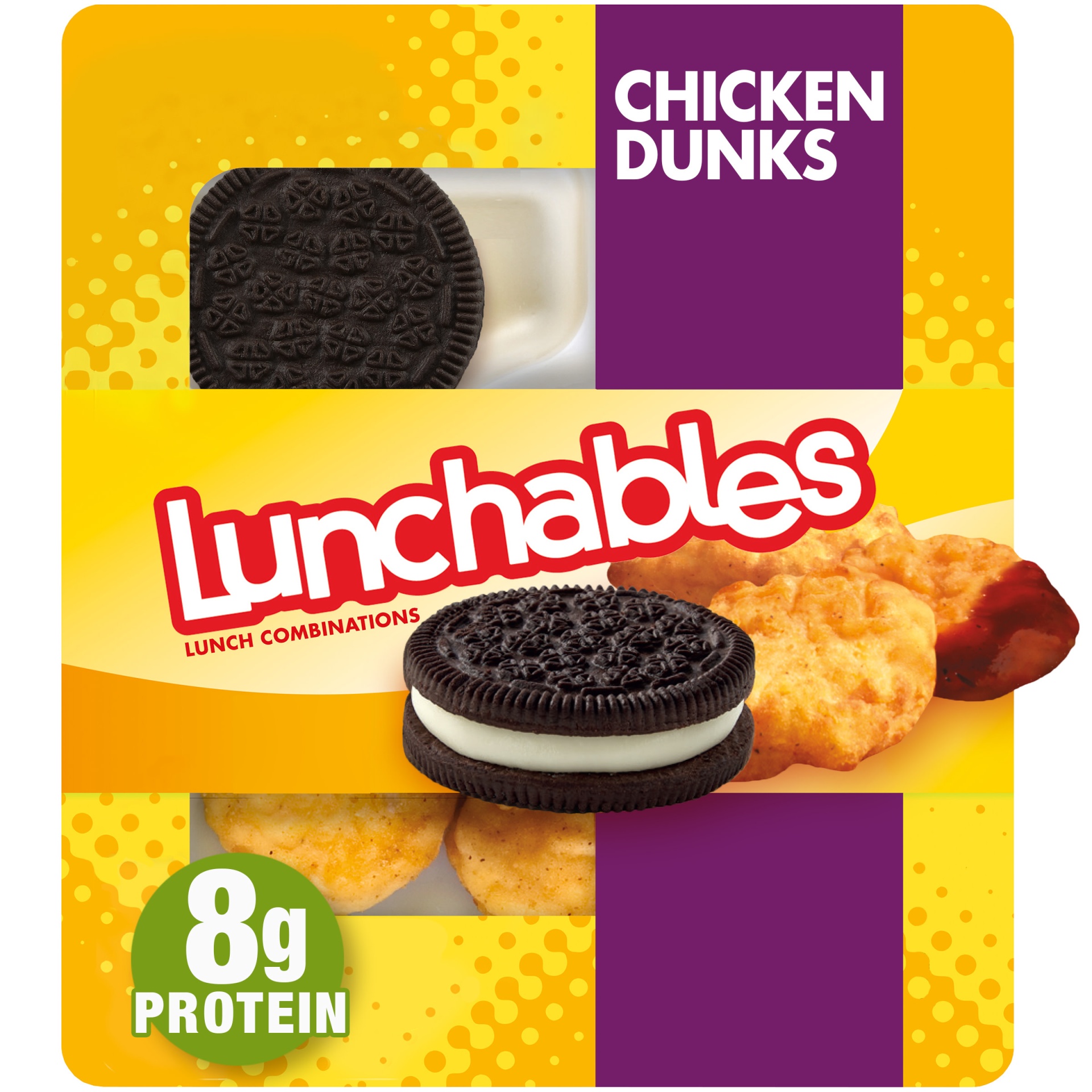 slide 1 of 2, Lunchables Chicken Dunks Snack Kit with Chocolate Sandwich Cookies Tray, 4.2 oz