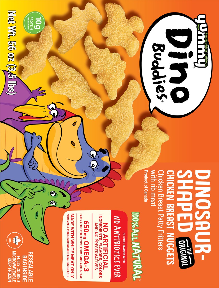 slide 12 of 12, Yummy Dinosaur-Shaped Chicken Breast Nuggets, 56 oz, 56 oz
