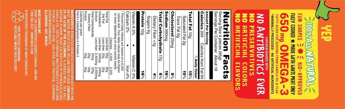 slide 4 of 12, Yummy Dinosaur-Shaped Chicken Breast Nuggets, 56 oz, 56 oz