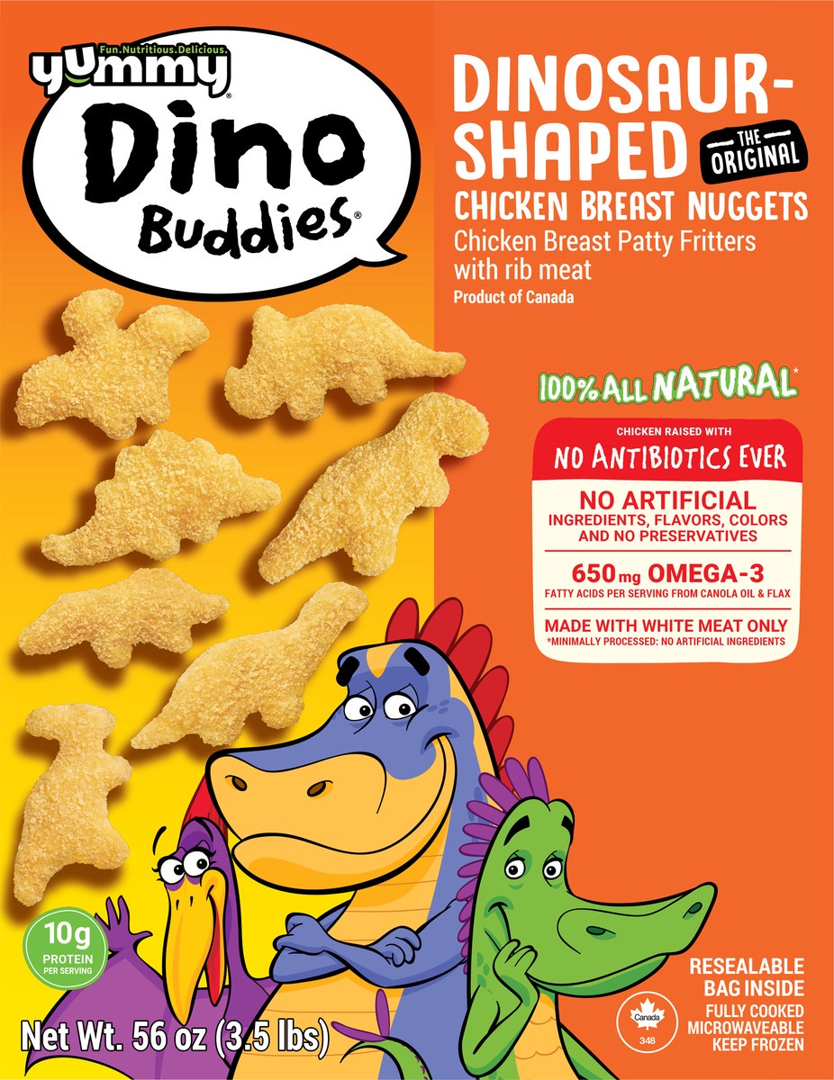 slide 6 of 12, Yummy Dinosaur-Shaped Chicken Breast Nuggets, 56 oz, 56 oz