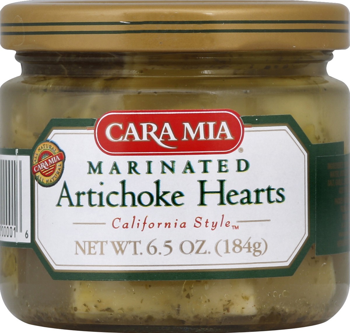 slide 3 of 3, Cara Mia California Style Marinated Artichoke Hearts 6.5 Oz. Jar, 6.5 oz