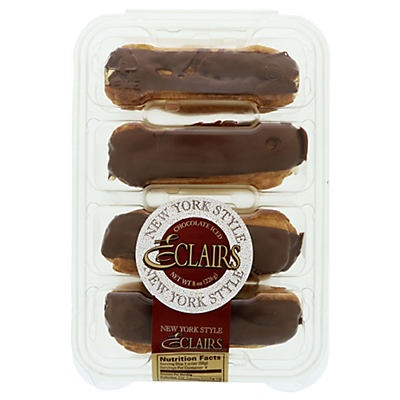 slide 1 of 2, Rich's New York Style Chocolate Eclairs, 4 ct