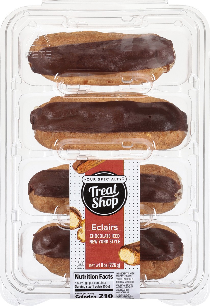 slide 6 of 9, Our Specialty Treat Shop Chocolate Iced New York Style Eclairs 8 oz, 8 oz
