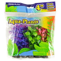Penn-Plax Aqua-Plant 4-Inch Colorful Plants Assortment From Penn-Plax
