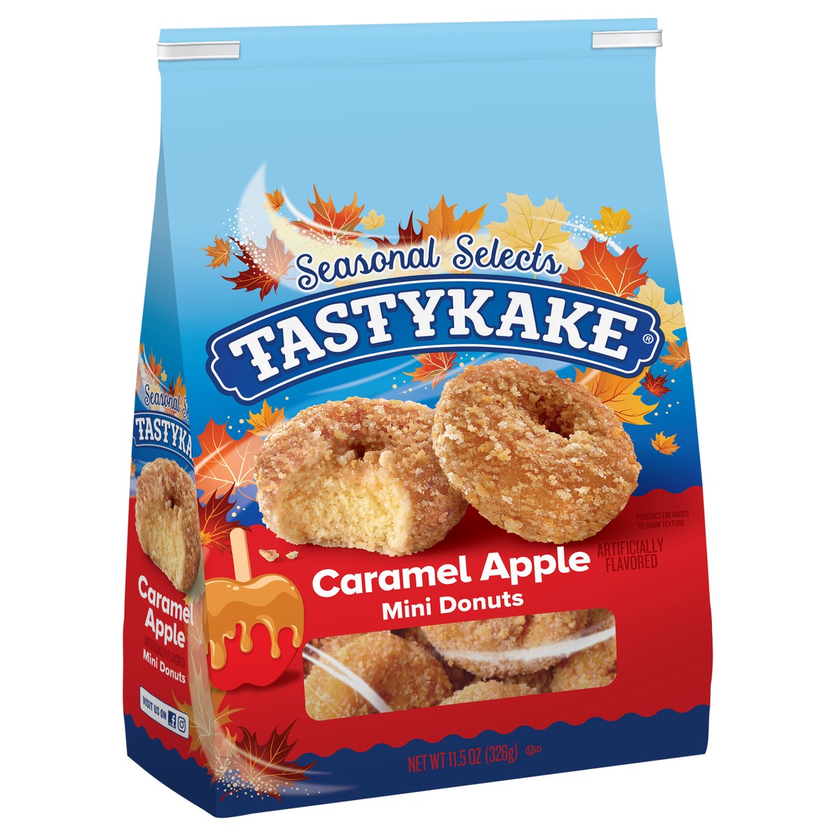 slide 10 of 14, Tastykake Caramel Apple Bag Donuts, 11.5 oz