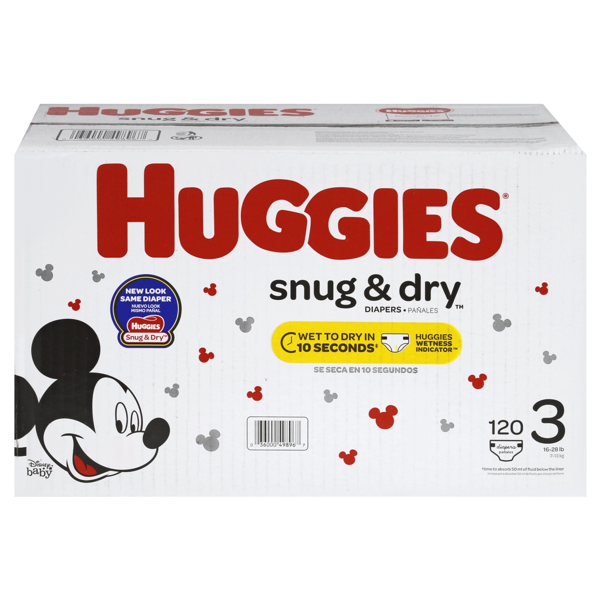 slide 1 of 3, Huggies Snug & Dry Diapers Size 3, 120 ct