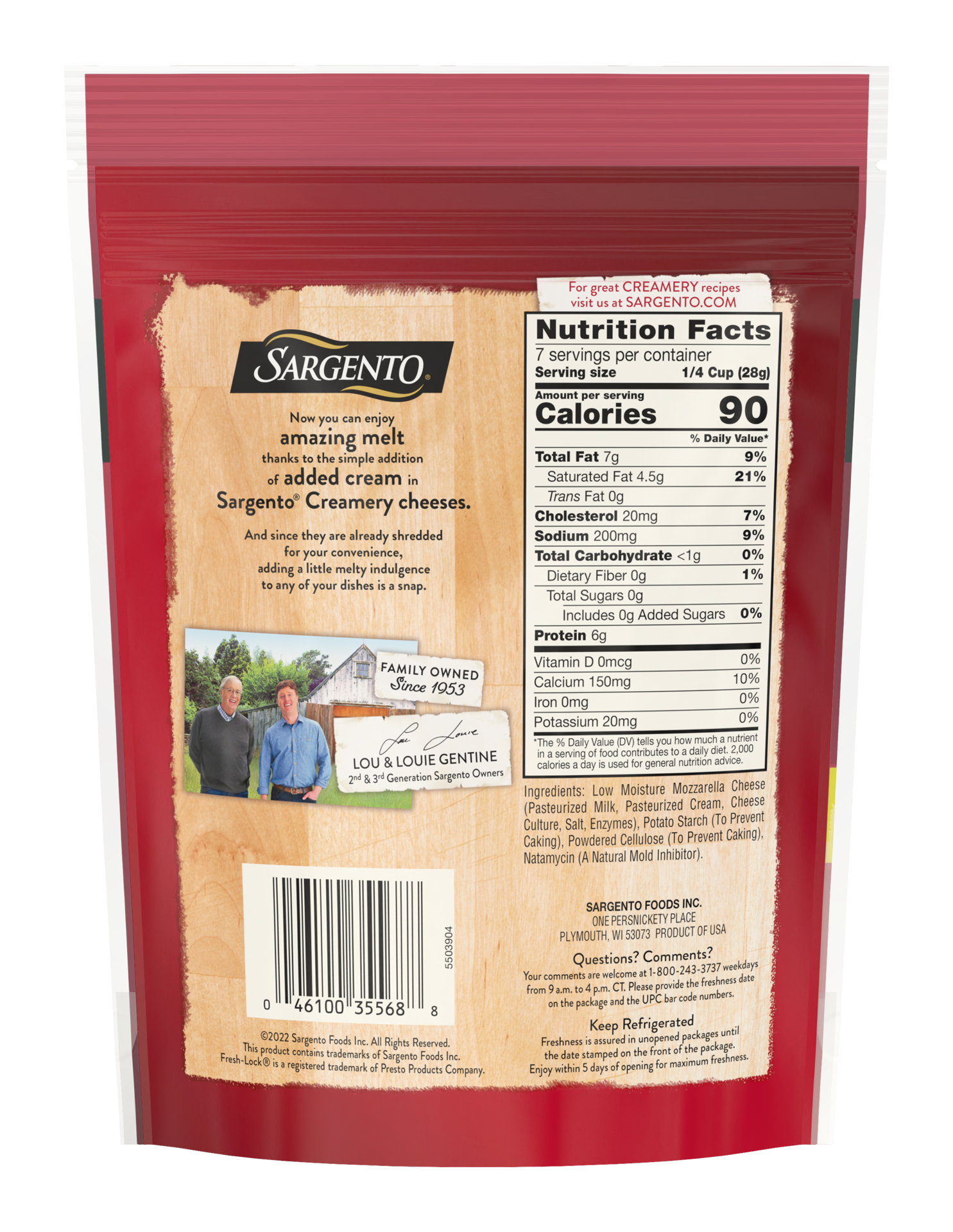 slide 2 of 5, Sargento Creamery Mozzarella Shred, 7 oz