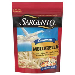 Sargento Creamery Mozzarella Shredded Cheese, 7 oz