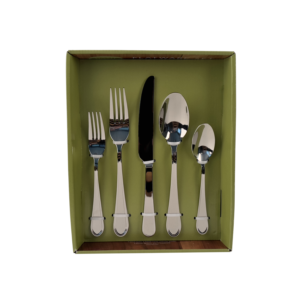 slide 1 of 5, Dash of That Aston 20 Piece Flatware Set, 20 ct