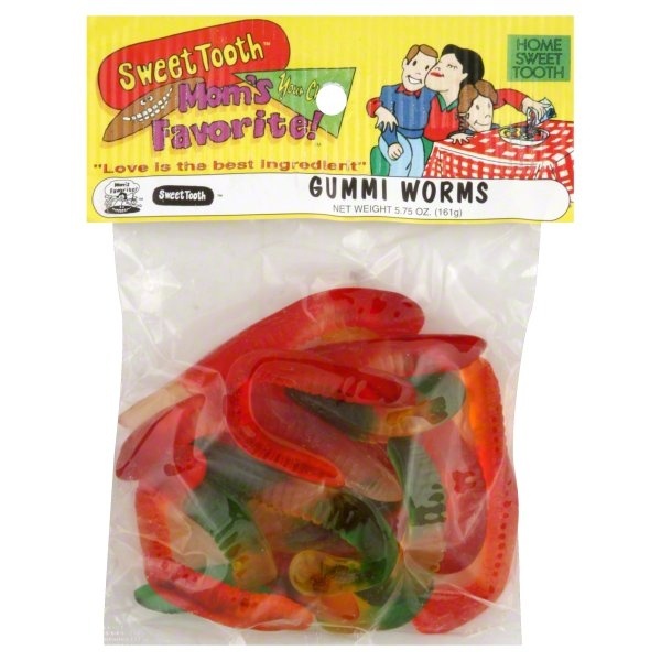 slide 1 of 1, Sweet Tooth Gummi Worms, 5 oz