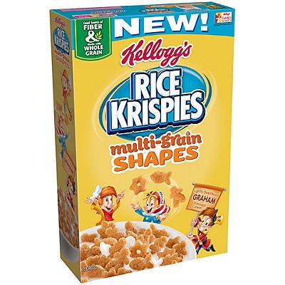 slide 1 of 6, Kellogg's Rice Krispies Multi-Grain Shapes Cereal, 10.8 oz