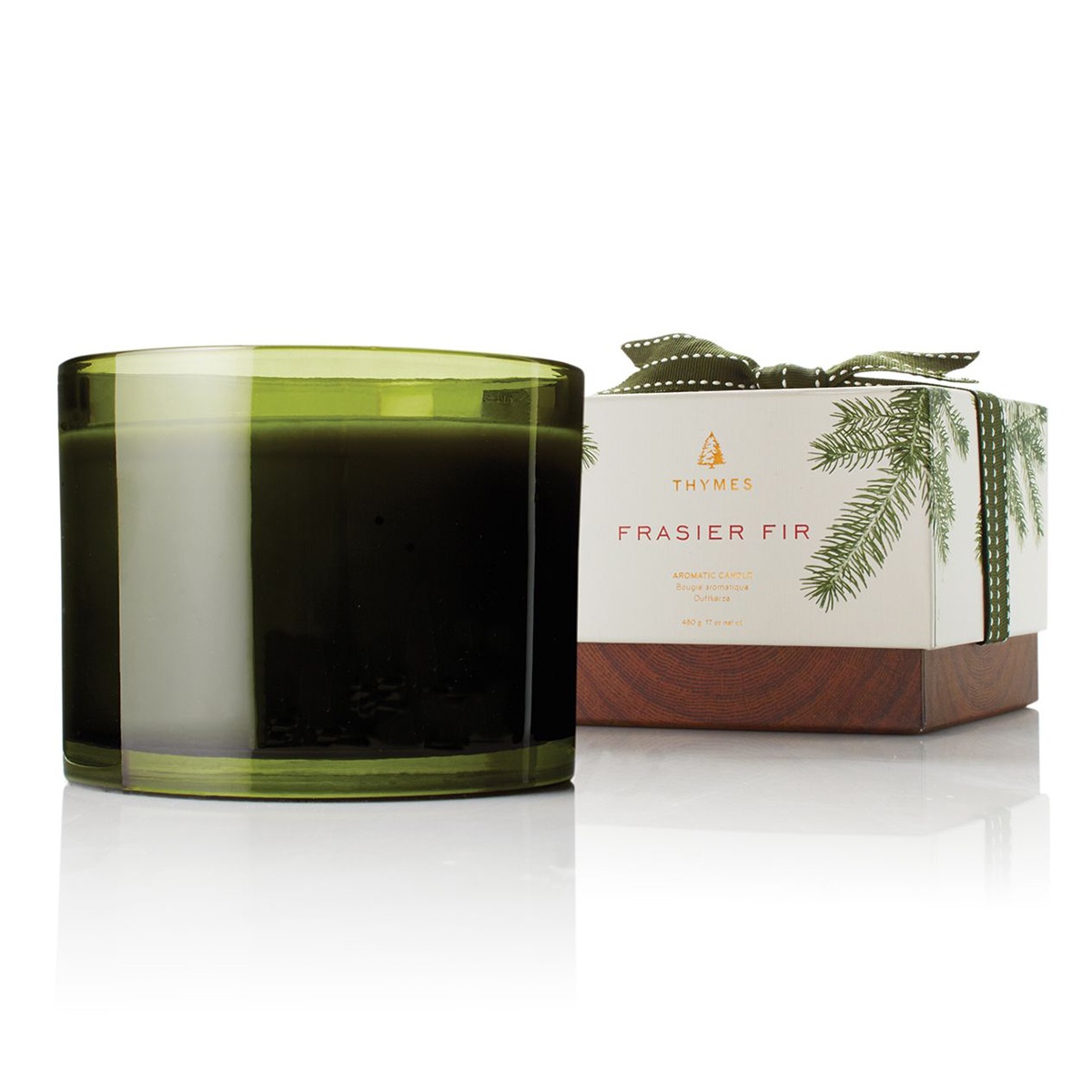 slide 1 of 1, Thymes Frasier Fir 3-Wick Candle, 1 ct