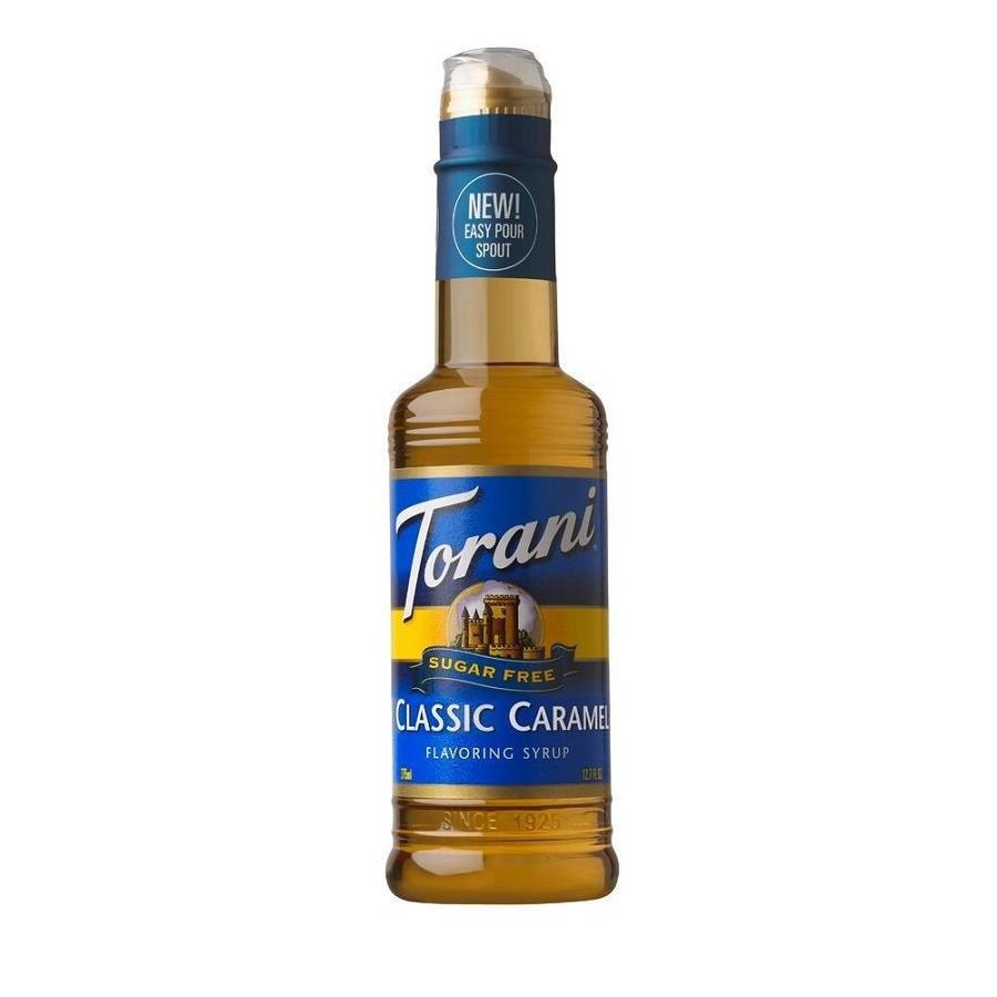 slide 1 of 4, Torani Classic Caramel Sugar Free Syrup, 12.7 oz
