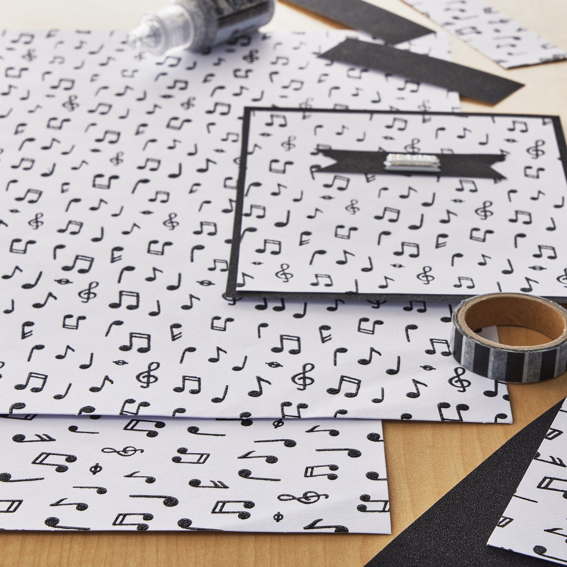 slide 2 of 2, Foil Music Notes Paper By Recollections, 12" X 12", 12 in x 12 in