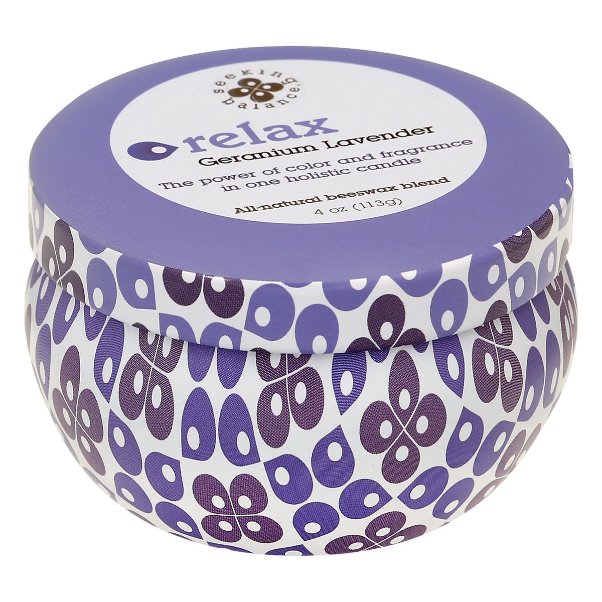 slide 2 of 9, Root Candle Seeking Balance Relax Geranium Lavender Candle 1 ea, 1 ea