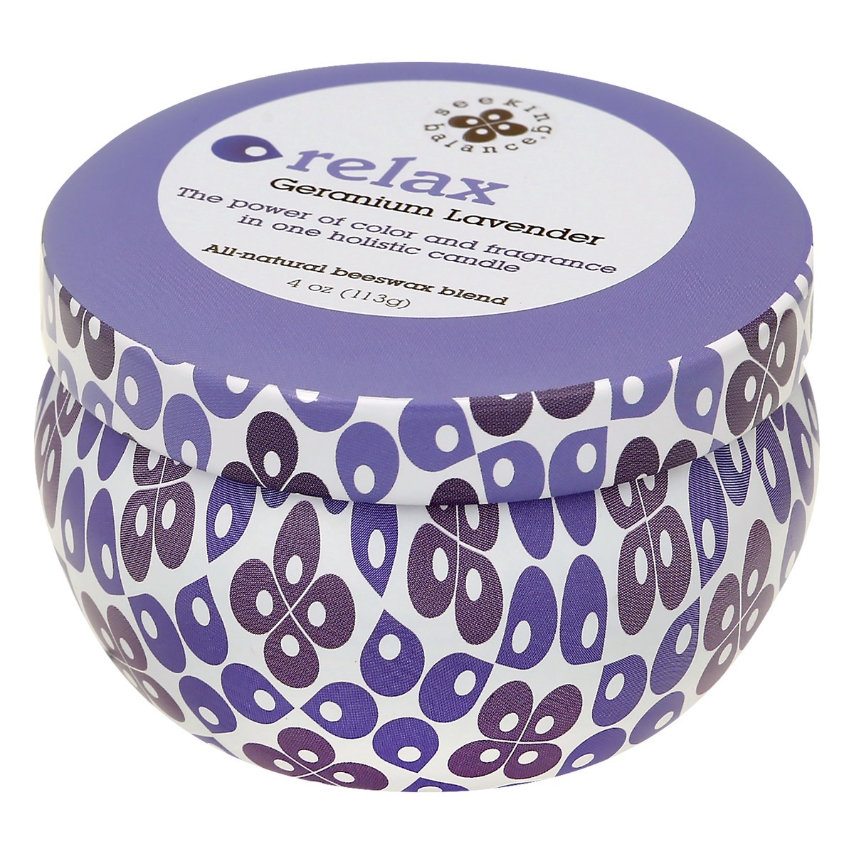 slide 3 of 9, Root Candle Seeking Balance Relax Geranium Lavender Candle 1 ea, 1 ea