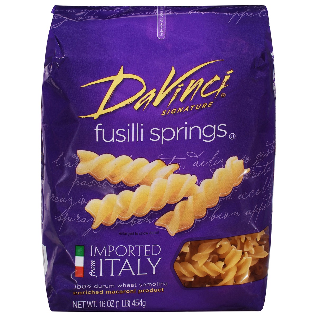 slide 1 of 9, Davinci Fusilli Springs Pasta, 16 oz