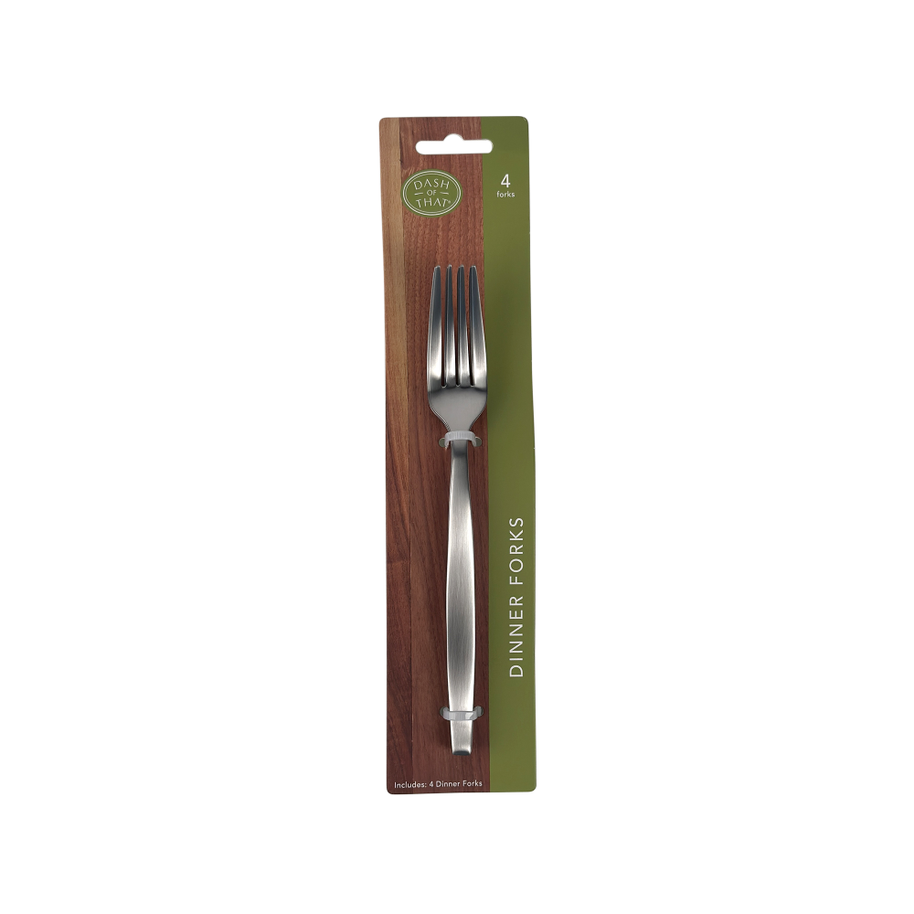slide 1 of 4, Dash of That Banff 4 Piece Dinner Forks, 4 ct
