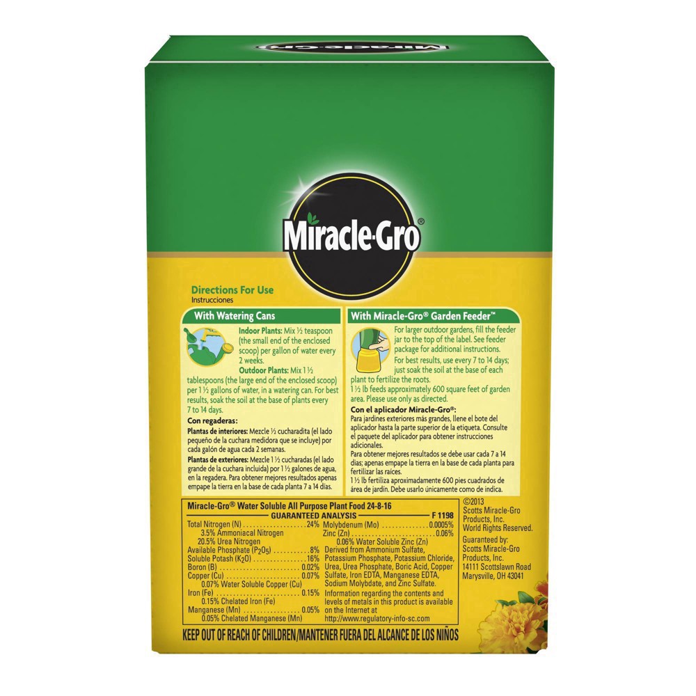 slide 18 of 50, Miracle-Gro Water Soluble All Purpose Plant Food 1.5lb, 1.5 lb