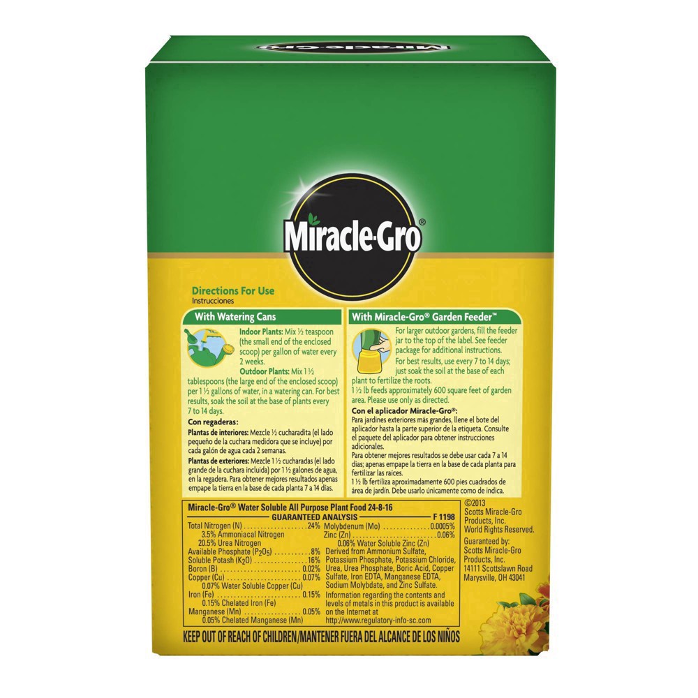 slide 47 of 50, Miracle-Gro Water Soluble All Purpose Plant Food 1.5lb, 1.5 lb