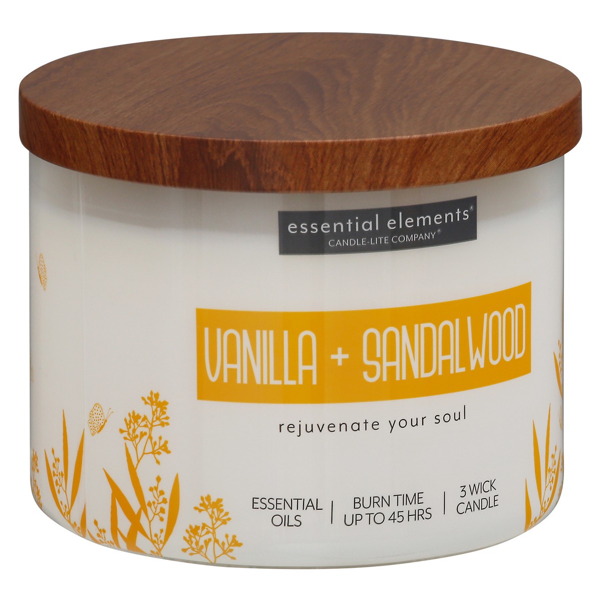 slide 2 of 9, Candle-Lite EE Vanilla Sandalwood Jar Candle, 14.75 oz