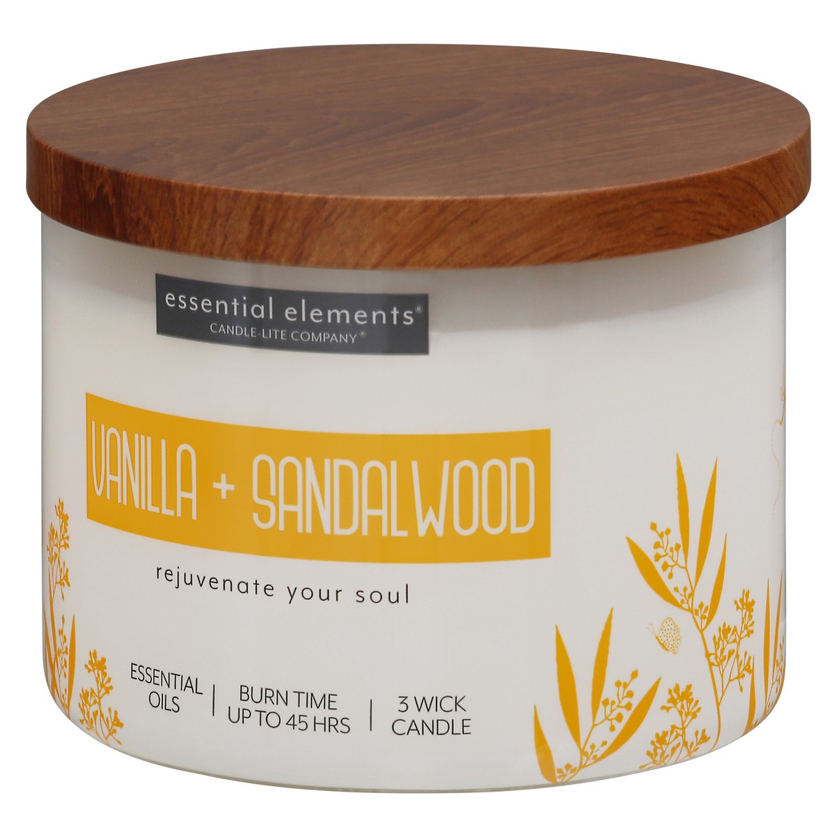 slide 3 of 9, Candle-Lite EE Vanilla Sandalwood Jar Candle, 14.75 oz