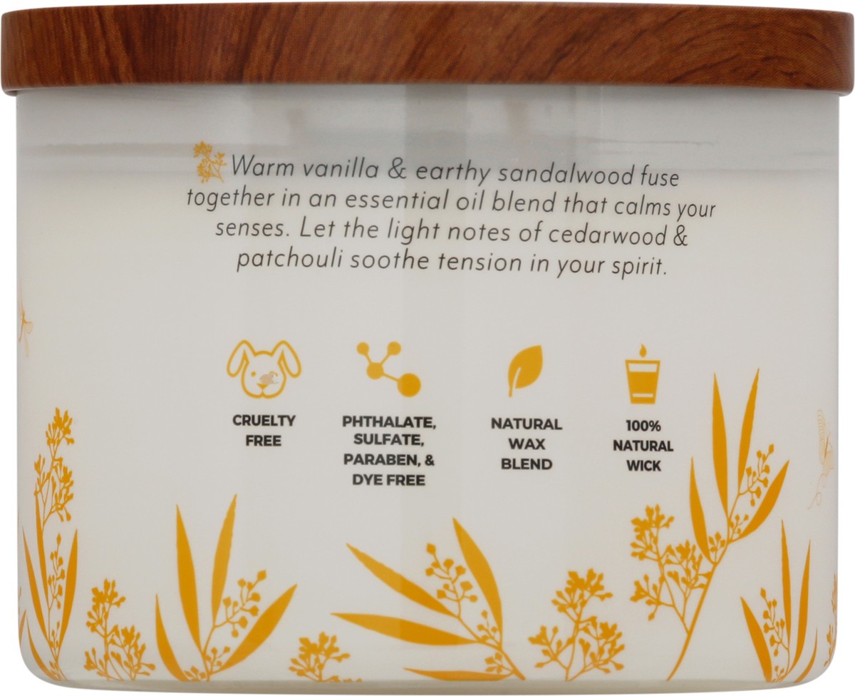 slide 5 of 9, Candle-Lite EE Vanilla Sandalwood Jar Candle, 14.75 oz