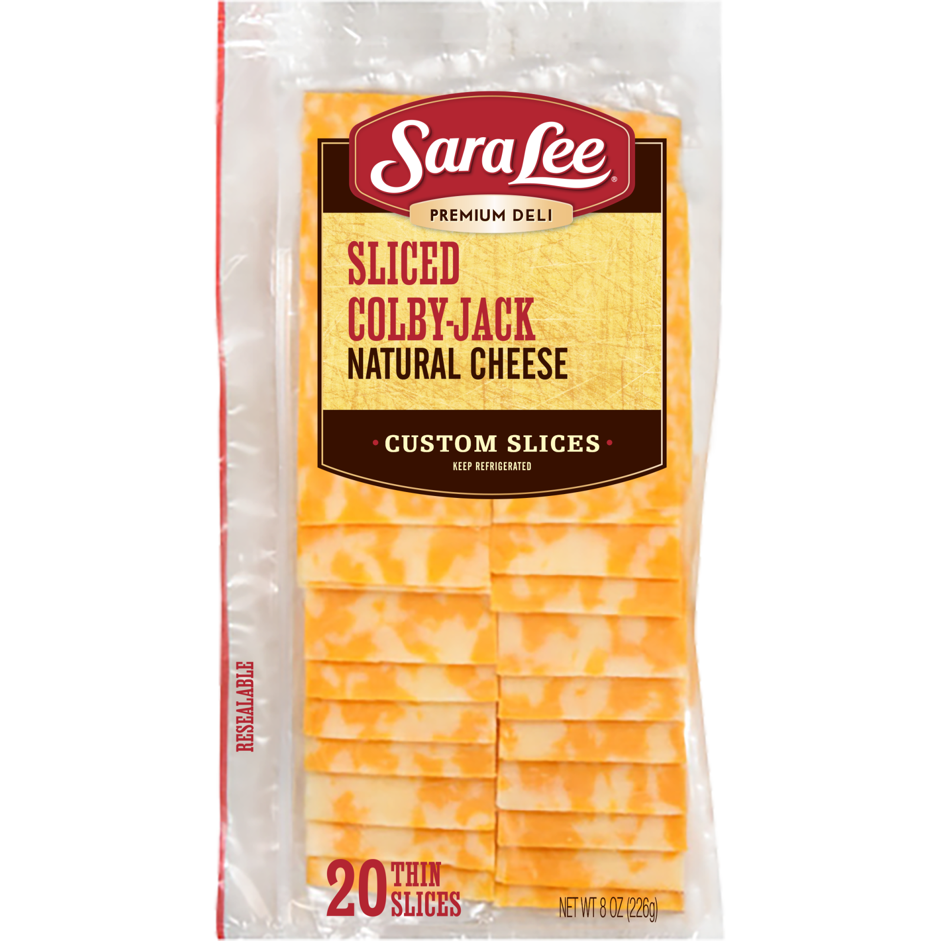 slide 1 of 3, Sara Lee Premium Meats Colby-Jack Natural Cheese, 8 oz