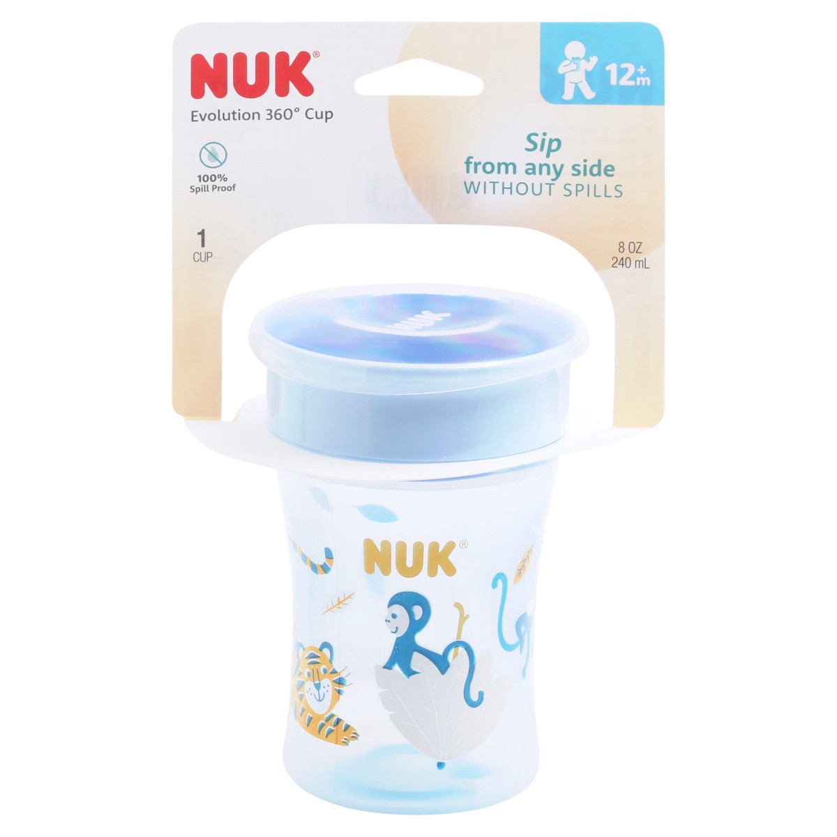 slide 1 of 9, NUK 12+ Months Evolution 360 Degrees Cup 1 ea, 1.0 ct