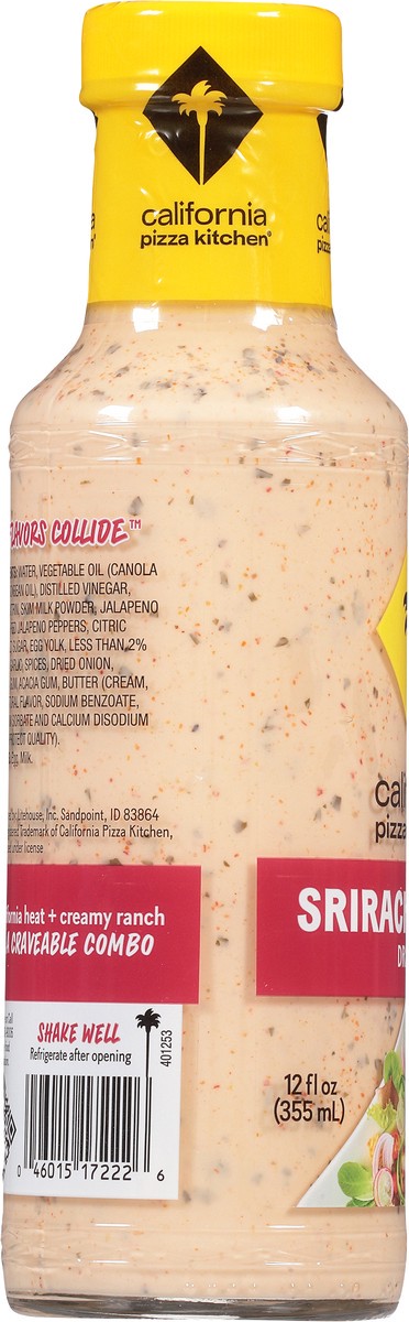 slide 7 of 7, California Pizza Kitchen Sriracha Ranch Salad Dressing, 12 fl oz