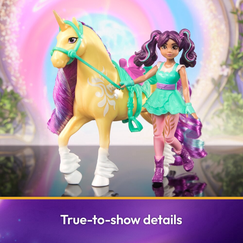 slide 4 of 6, Unicorn Academy Ava & Leaf Set Toy, 1 ct
