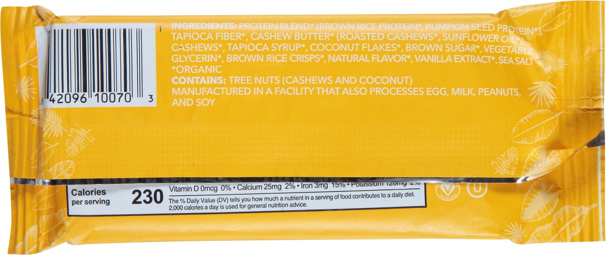 slide 6 of 12, Aloha Organic Lemon Cashew Protein Bar 1.98 oz, 1.98 oz