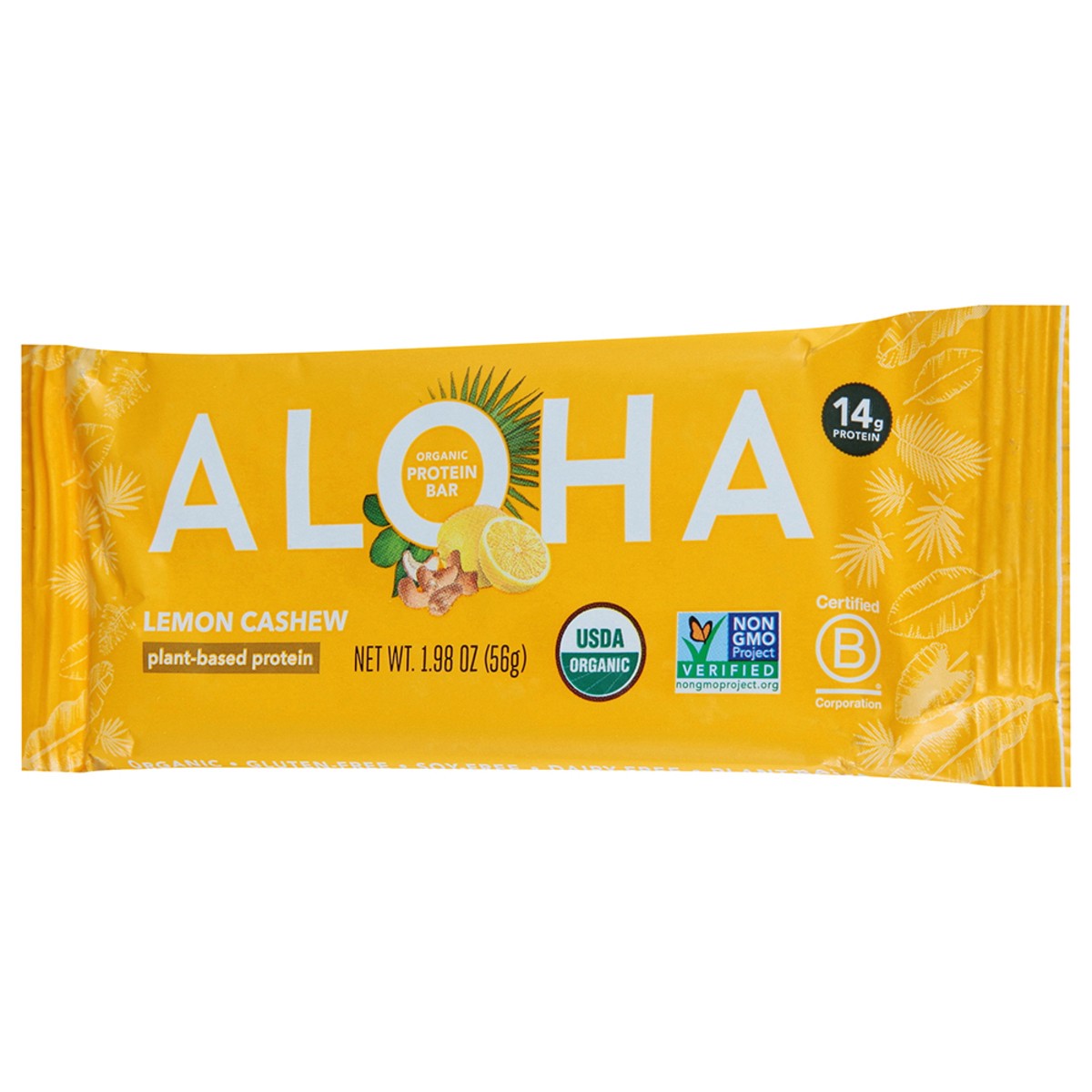 slide 12 of 12, Aloha Organic Lemon Cashew Protein Bar 1.98 oz, 1.98 oz