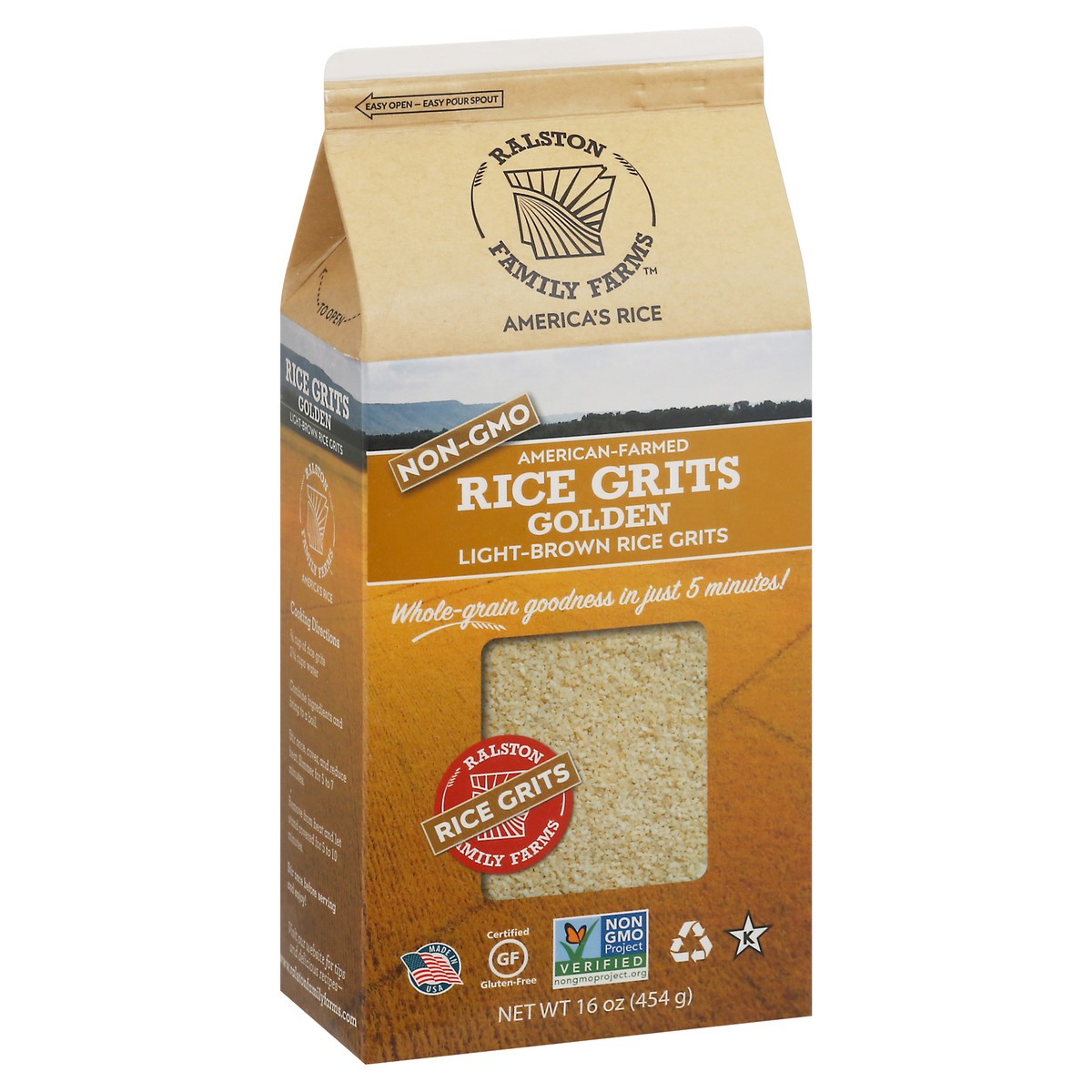 slide 4 of 10, Ralston Family Farms Grits Rice Golden, 16 oz