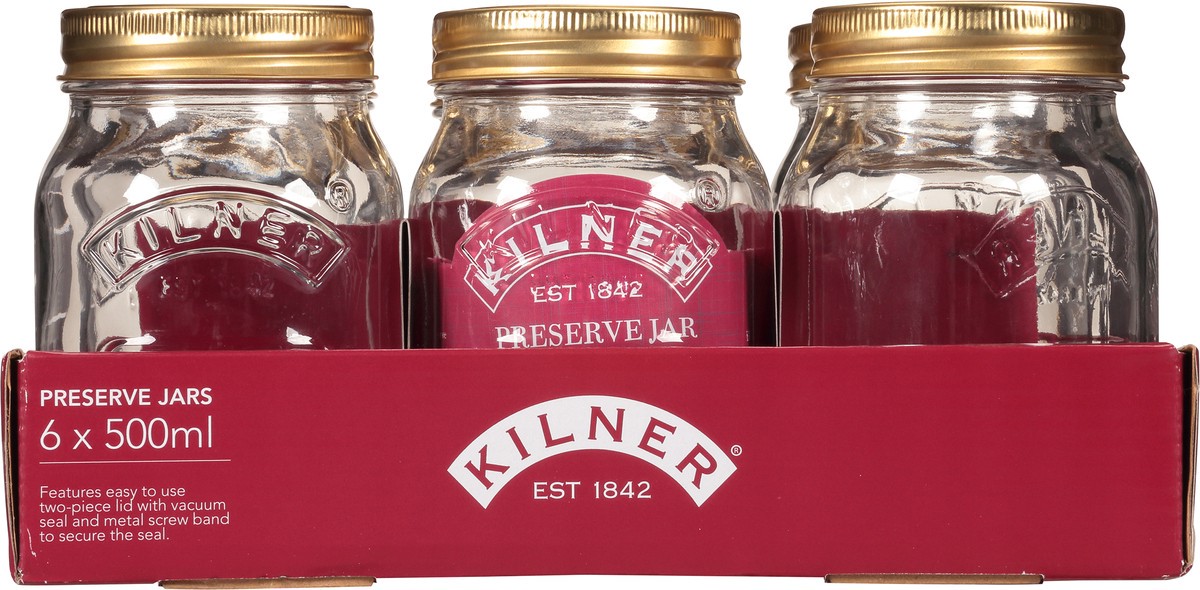 slide 4 of 9, Kilner 500 ml Preserve Jars 6 ea, 6 ct