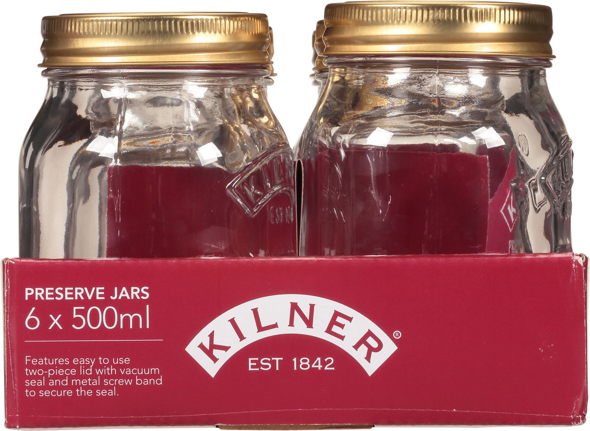 slide 8 of 9, Kilner 500 ml Preserve Jars 6 ea, 6 ct
