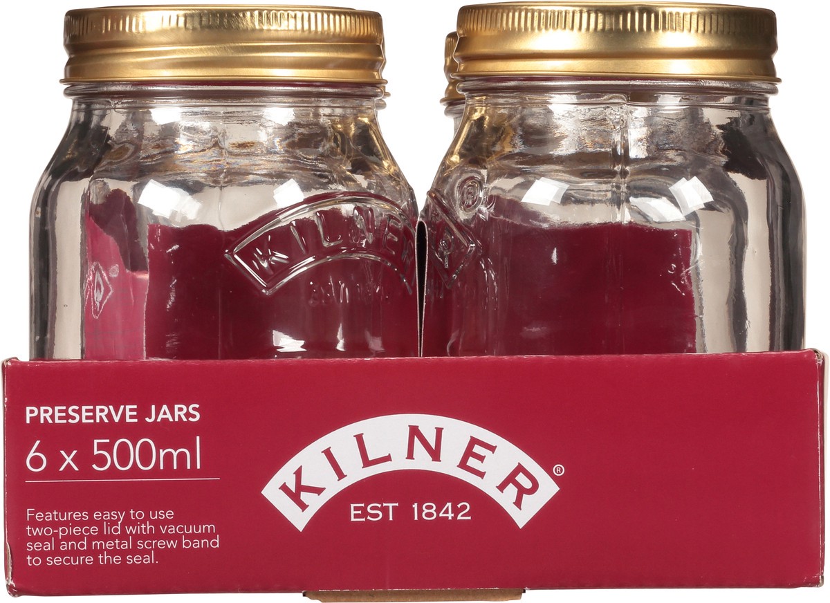 slide 3 of 9, Kilner 500 ml Preserve Jars 6 ea, 6 ct