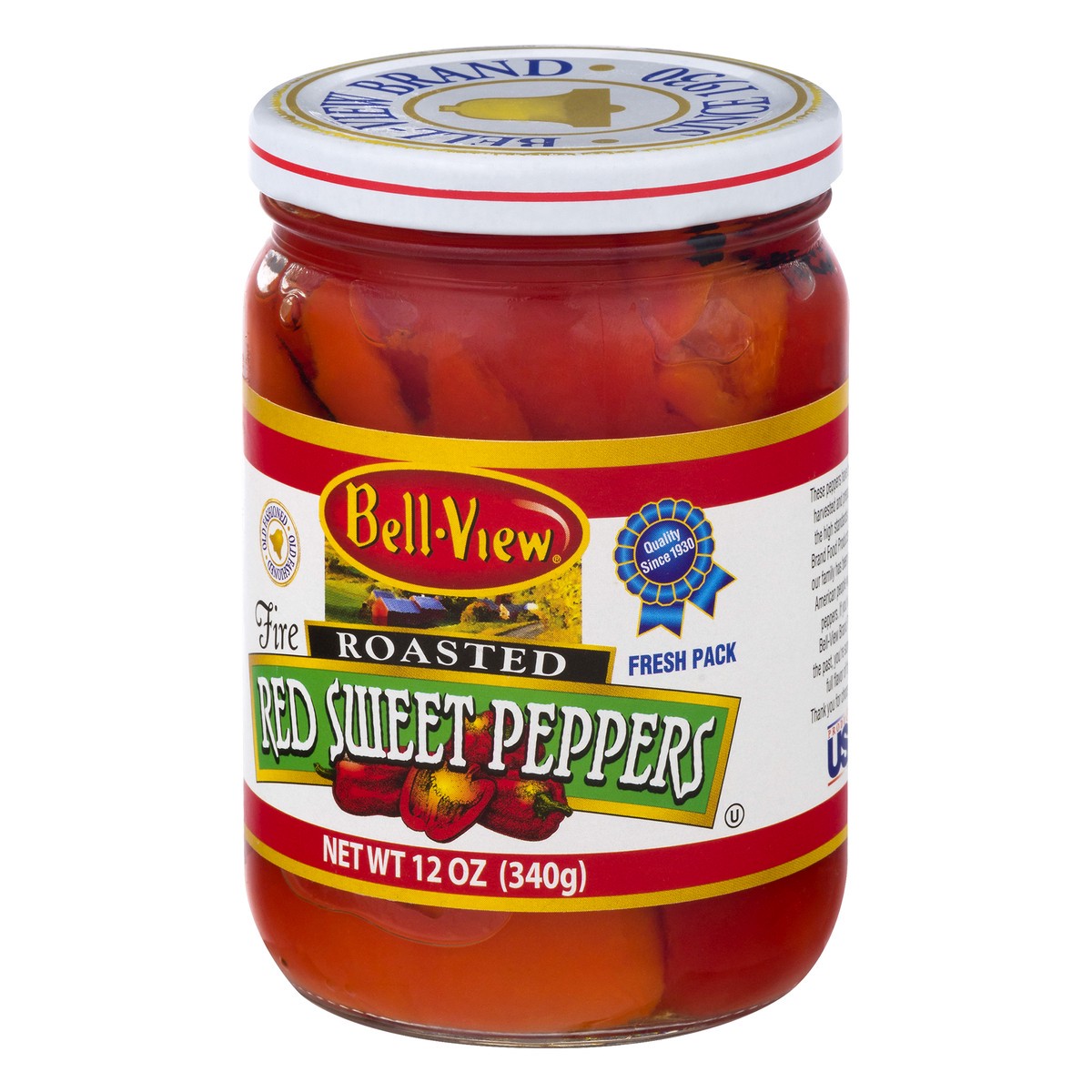 slide 9 of 11, Bell-View Fresh Pack Fire Roasted Red Sweet Peppers 12.0 oz, 12 oz