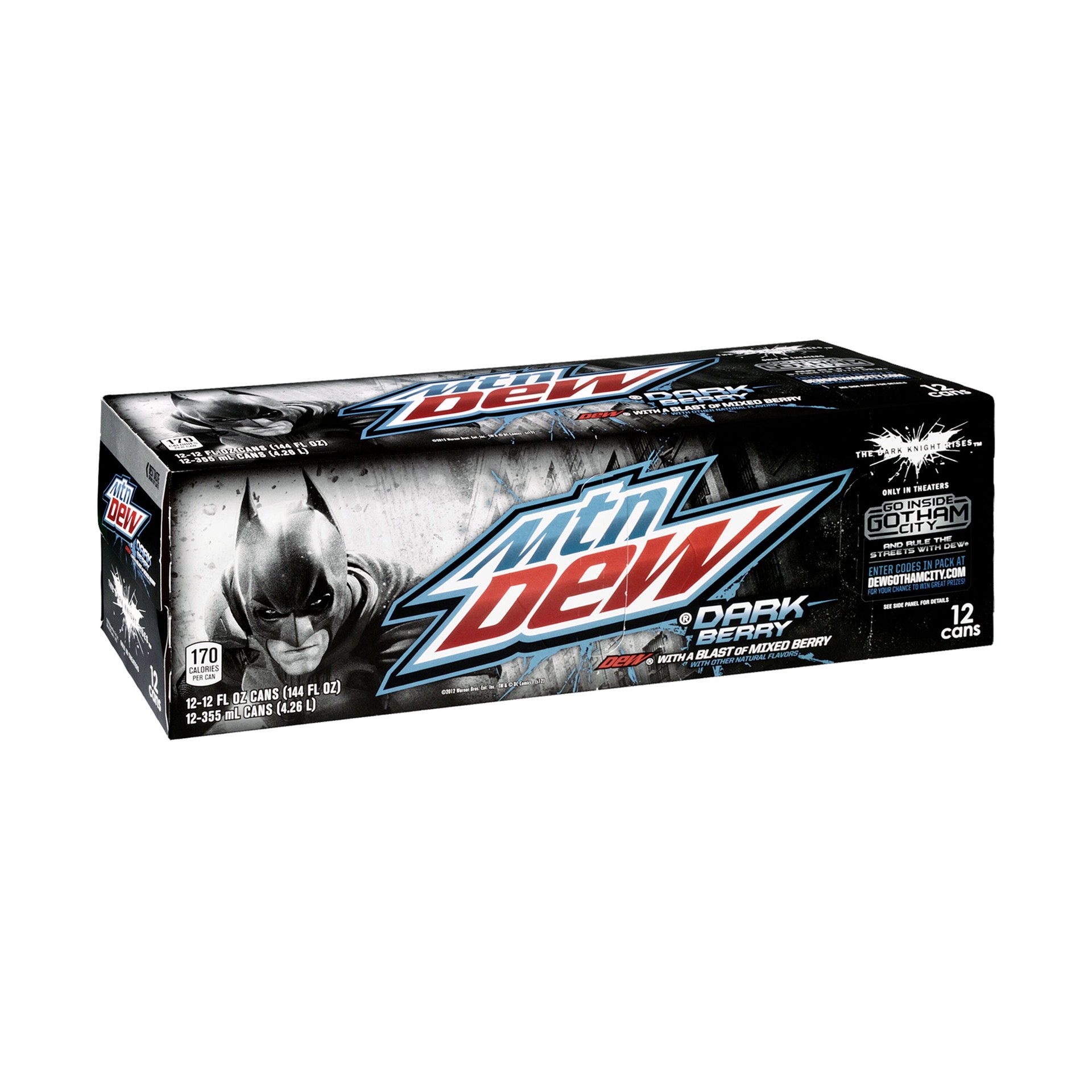 slide 1 of 1, Mountain Dew DRK BRY 12FLOZCN12PK(2X6), 144 oz