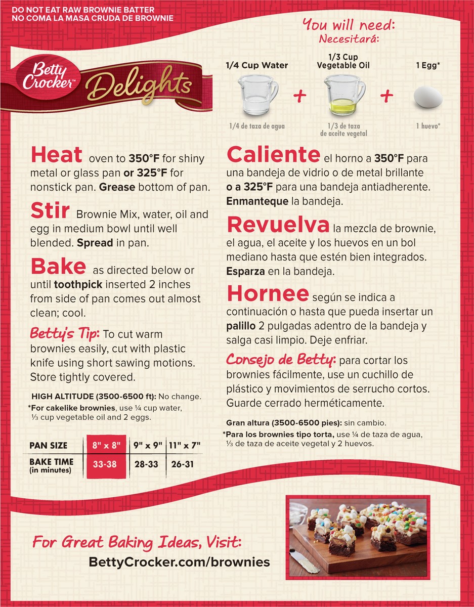 slide 7 of 13, Betty Crocker Delights Supreme Triple Chunk Brownie Mix, 17.8 oz, 17.8 oz