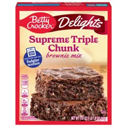 Betty Crocker Delights Supreme Triple Chunk Brownie Mix, 17.8 oz