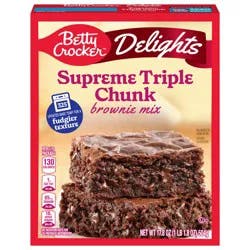 Betty Crocker Delights Supreme Triple Chunk Brownie Mix, 17.8 oz