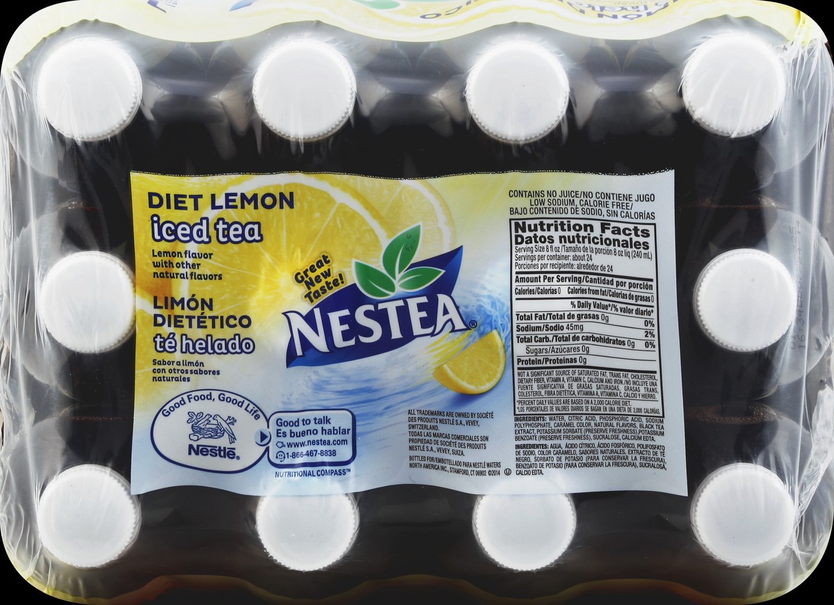 slide 2 of 5, Nestea Iced Tea, Lemon, Diet, 202.8 oz